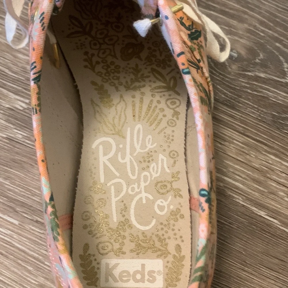 Keds 8 Medium Rifle Paper Company sneakers with minimal wear, great condition - Picture 7 of 7